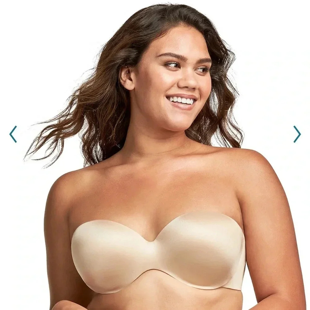 Maidenform strapless bra size 38D neutral Maidenform strapless bra wedding dance